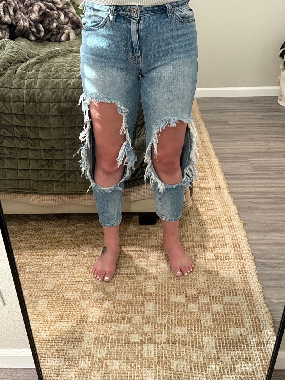 Kancan distressed jeans